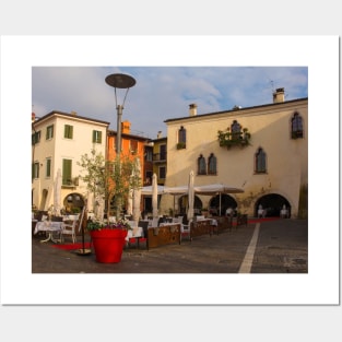 Square in Garda in North East Italy Posters and Art